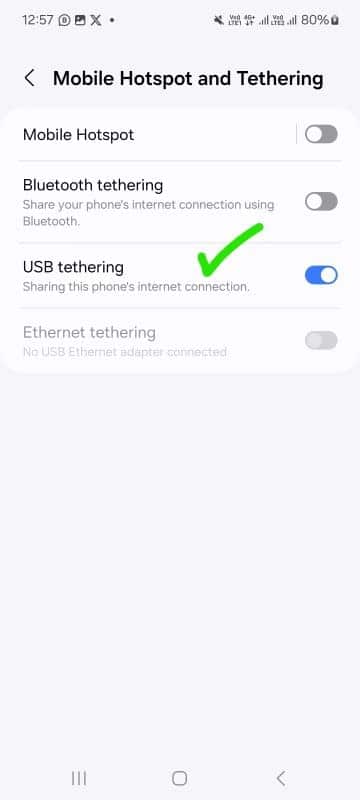 Check if the USB connection Available